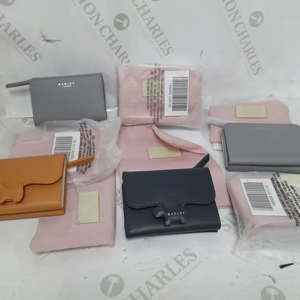 FIVE RADLEY LONDON PURSES WITH DUST BAG