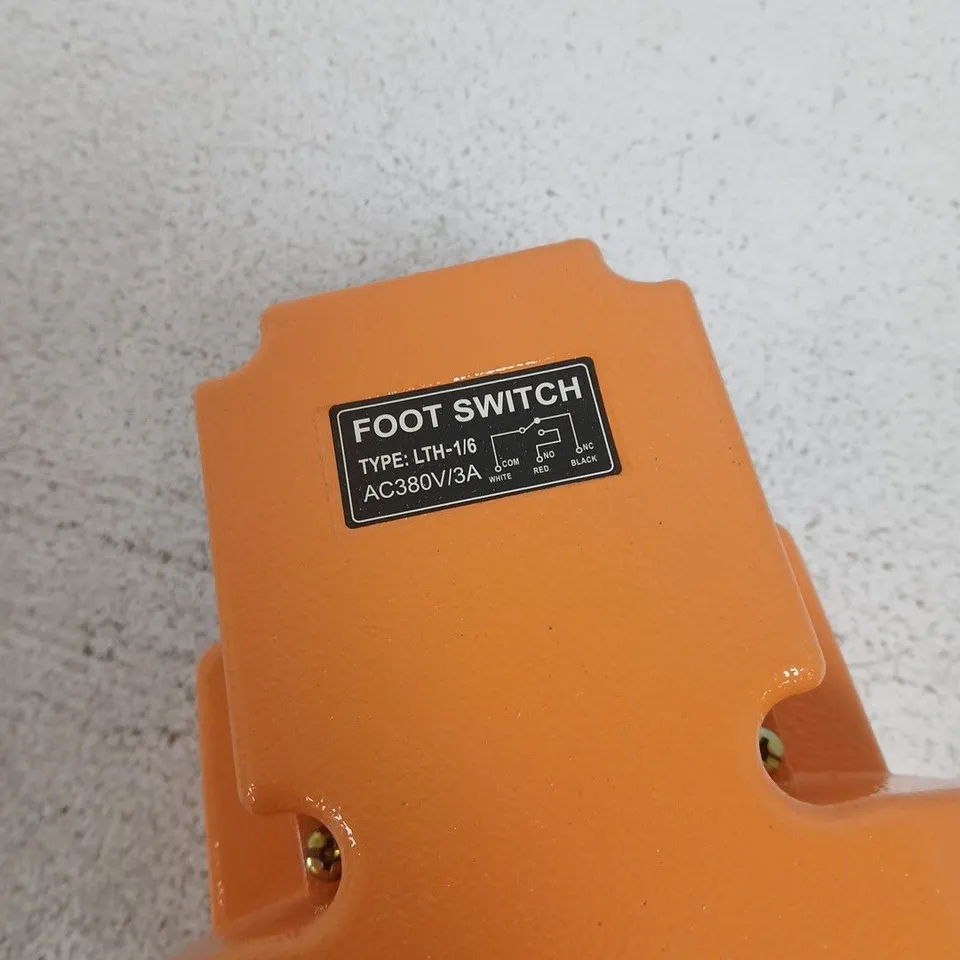 FOOT SWITCH – ORANGE INDUSTRIAL PEDAL SWITCH (AC380V/3A)