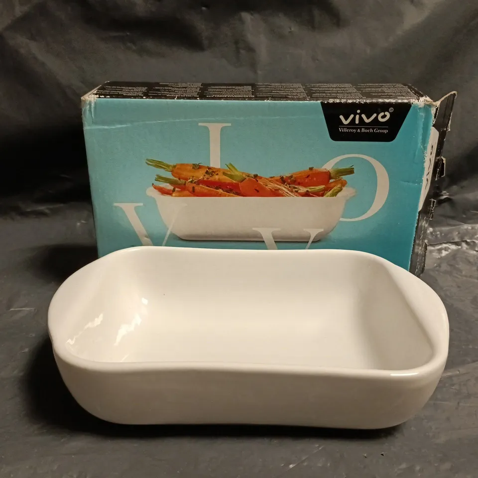 BOXED VIVO OVEN DISH IN WHITE