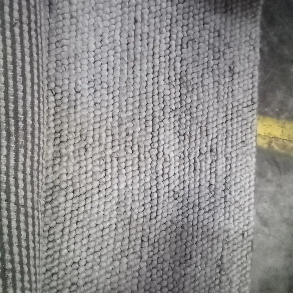 ROWAN GREY BOBBLE WOOL RUG SIZE UNSPECIFIED 