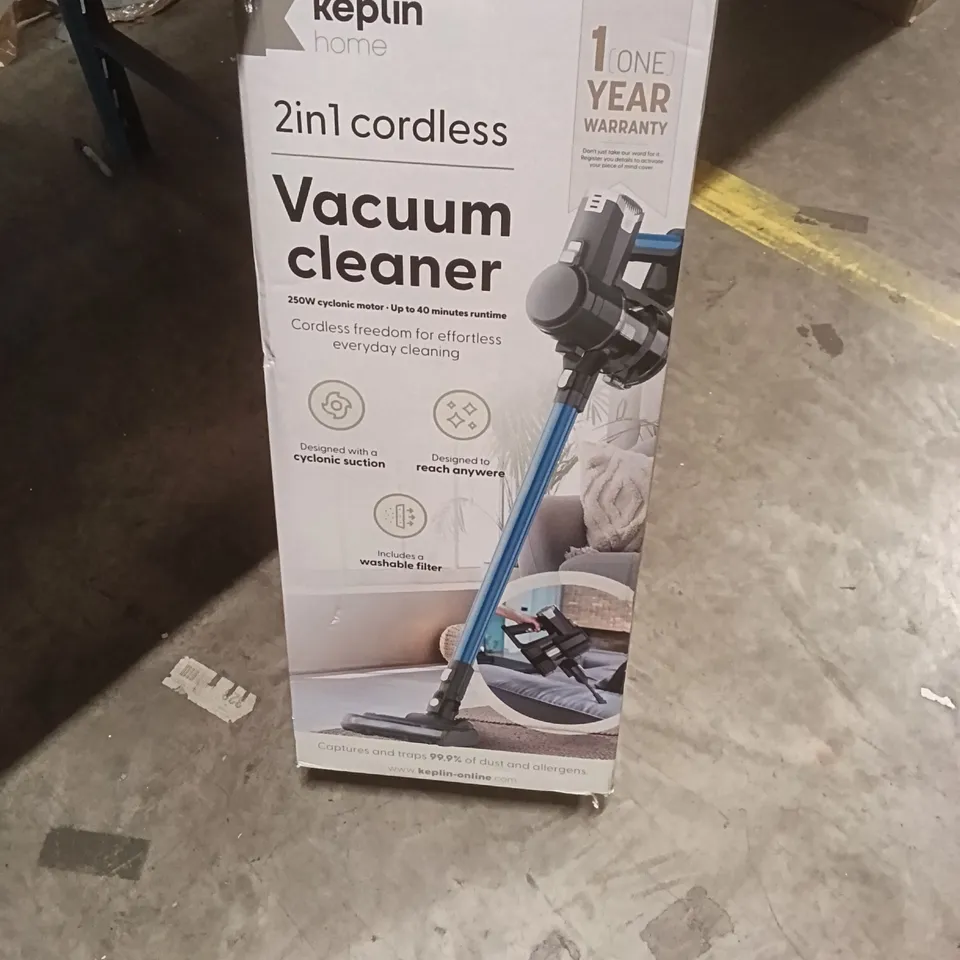BOXED KEPLIN 2IN1 CORDLESS VACUUM CLEANER 