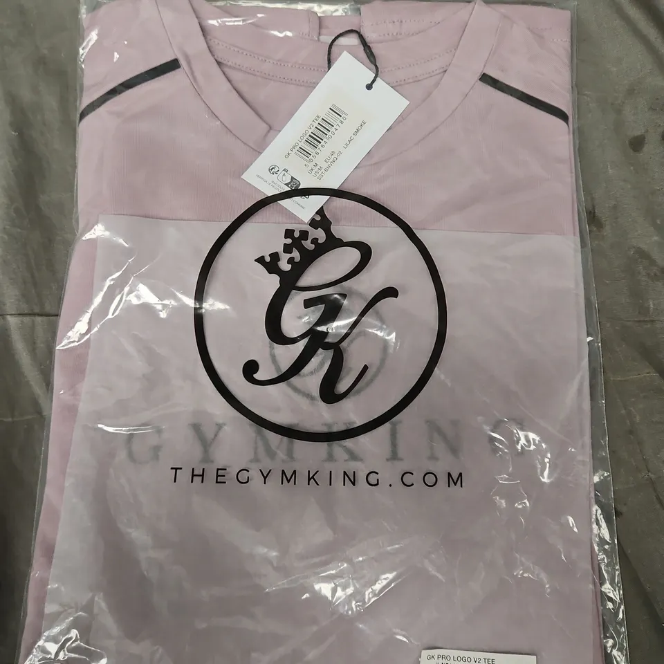 GYM KING PRO LOGO V2 TEE – LILAC SMOKE, SIZE M