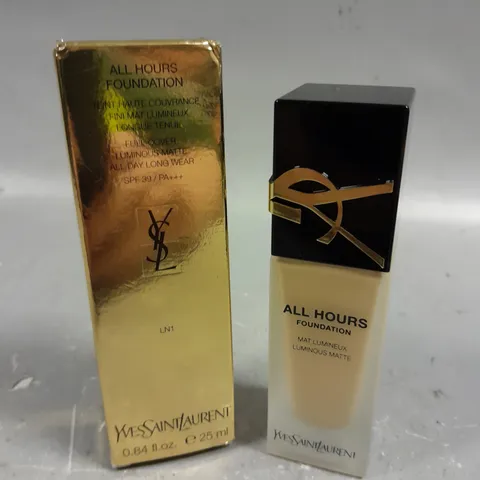 BOXED YSL LUMINOUS MATTE ALL HOURS FOUNDATION - 25ML