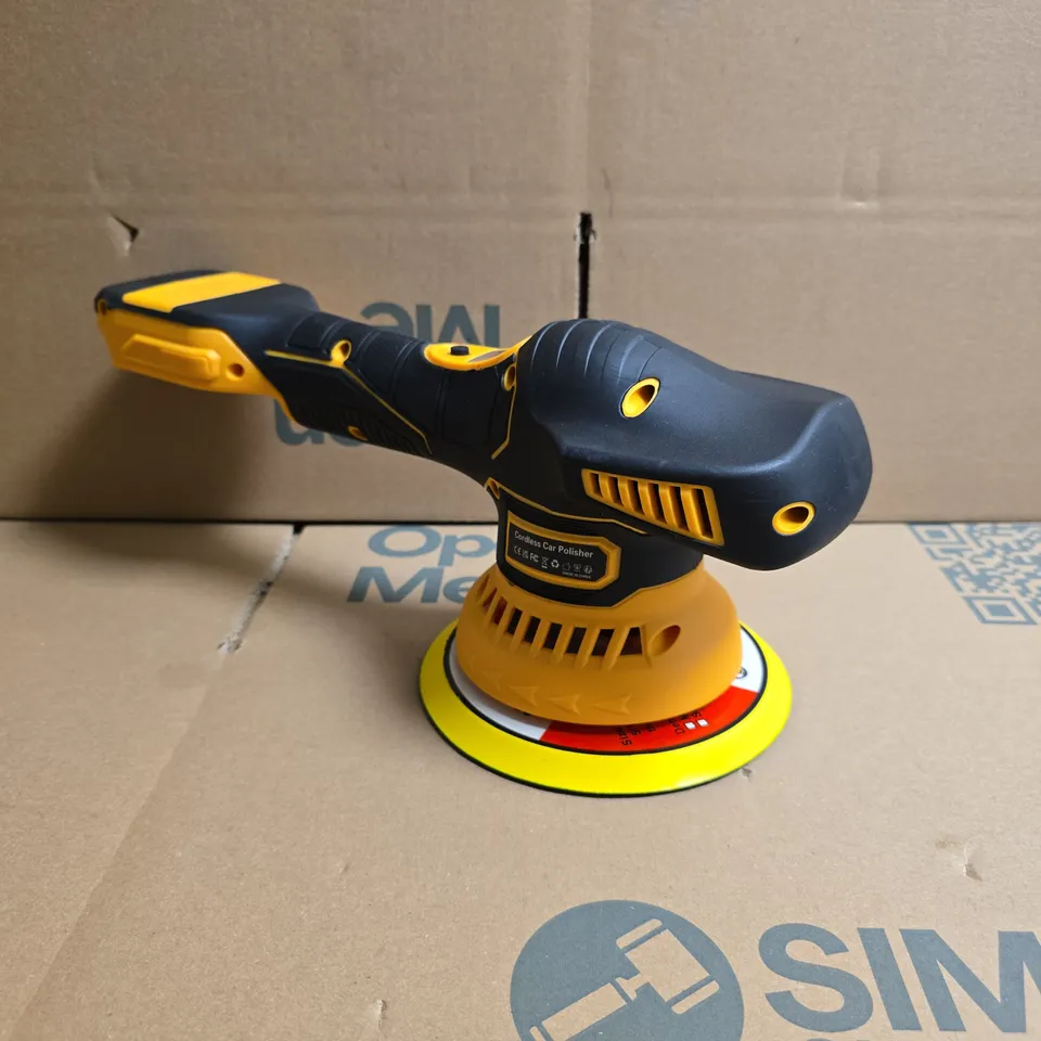 CORDLESS CAR POLISHER – YELLOW/BLACK