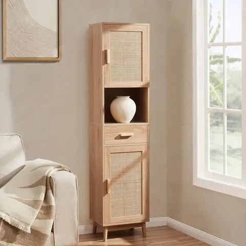 BOXED DUSK ISLA TALL STORAGE UNIT - NATURAL (1 BOX)