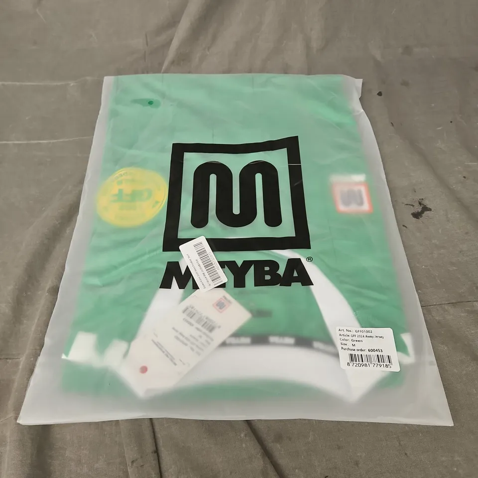 BAGGED MEYBA GFF GUYANA FOOTBALL FEDERATION 2024 AWAY JERSEY IN GREEN SIZE L