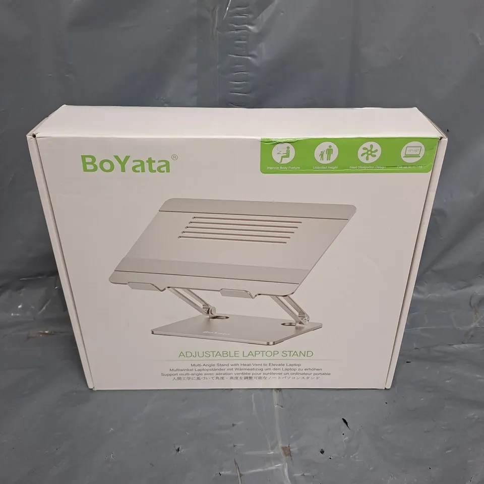 BOXED BOYATA ADJUSTABLE LAPTOP STAND 