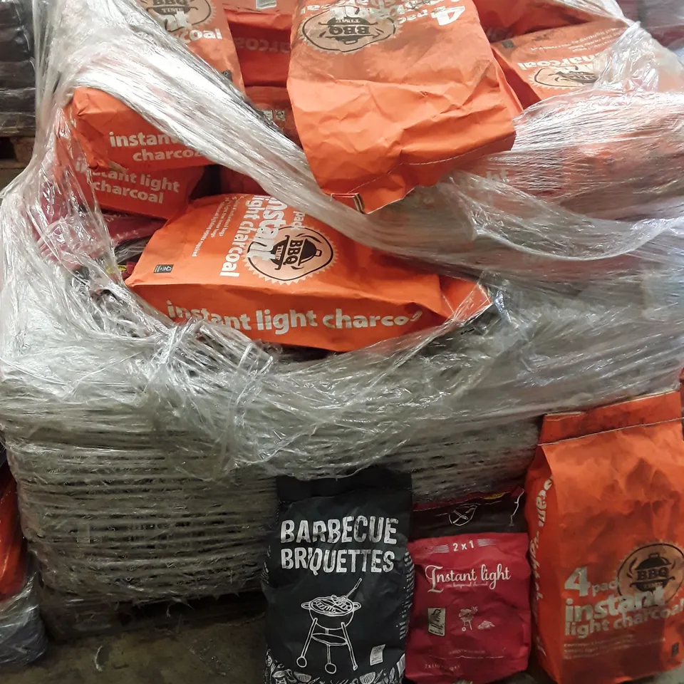 PALLET OF APPROXIMATELY 45 BAGS OF CHARCOAL/BRIQUETTES