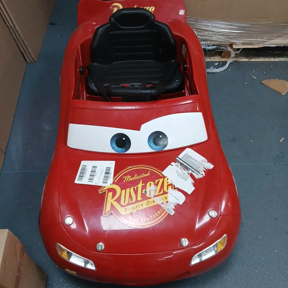 DISNEY CARS LIGHTENING MCQUEEN ELECTRIC RIDE ON CAR