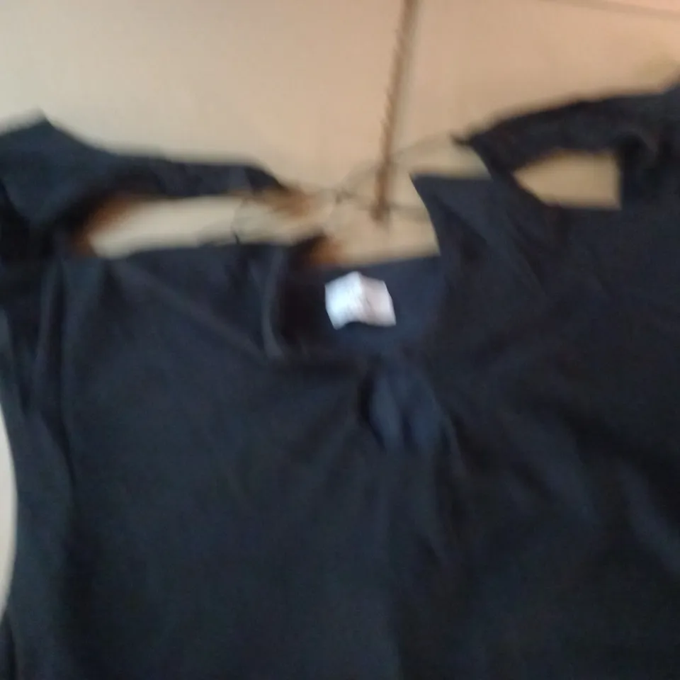 OH POLLY LONG SLEEVE BLACK DRESS - UK 14