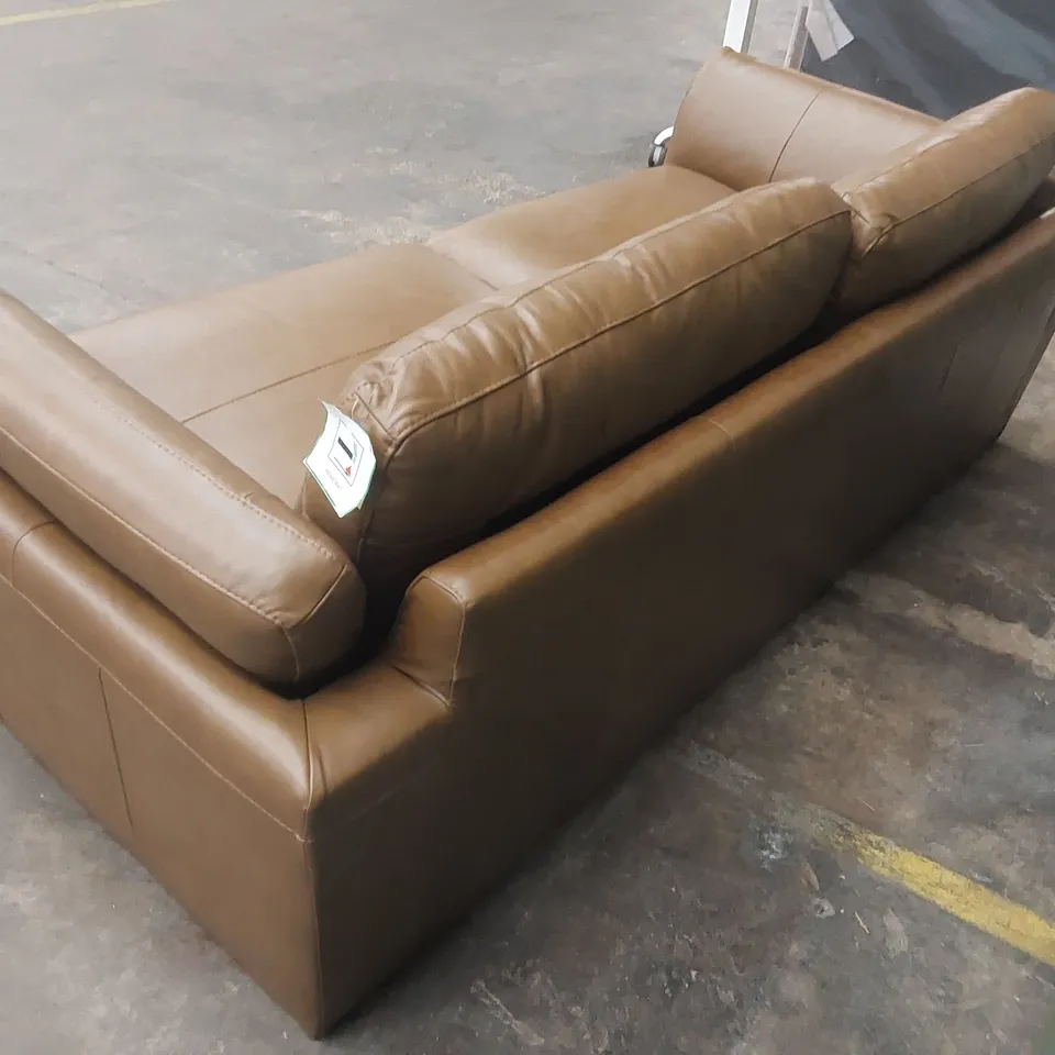 MORENA 3 SEATER STANDARD BACK LEATHER SOFA RRP £1249