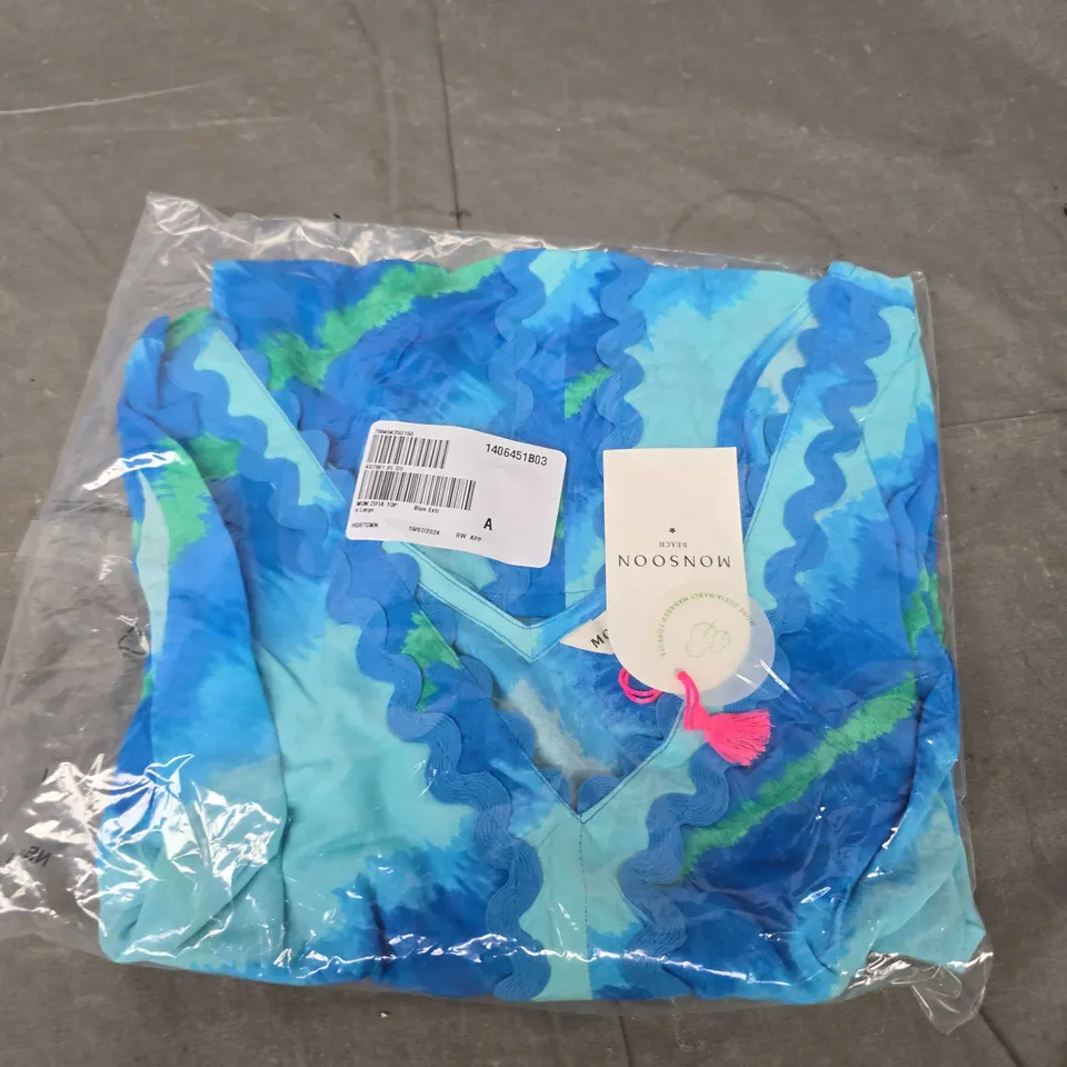 MONSOON ZIFIA TOP IN BLUE - XL