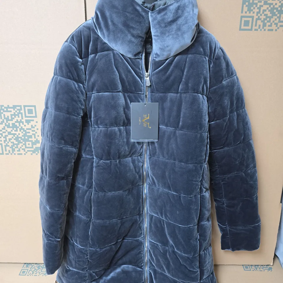 19V69 ITALIA GIUBOTTI LUNGO LONG COAT IN GREY - MEDIUM