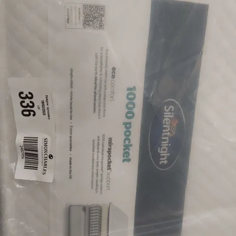 BAGGED SILENTNIGHT 4'6" DOUBLE 1000 POCKET MATTRESS
