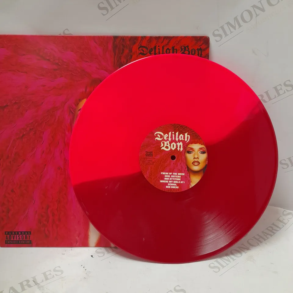 DELILAH BON RED/PINK DEBUT ALBUM VINYL 