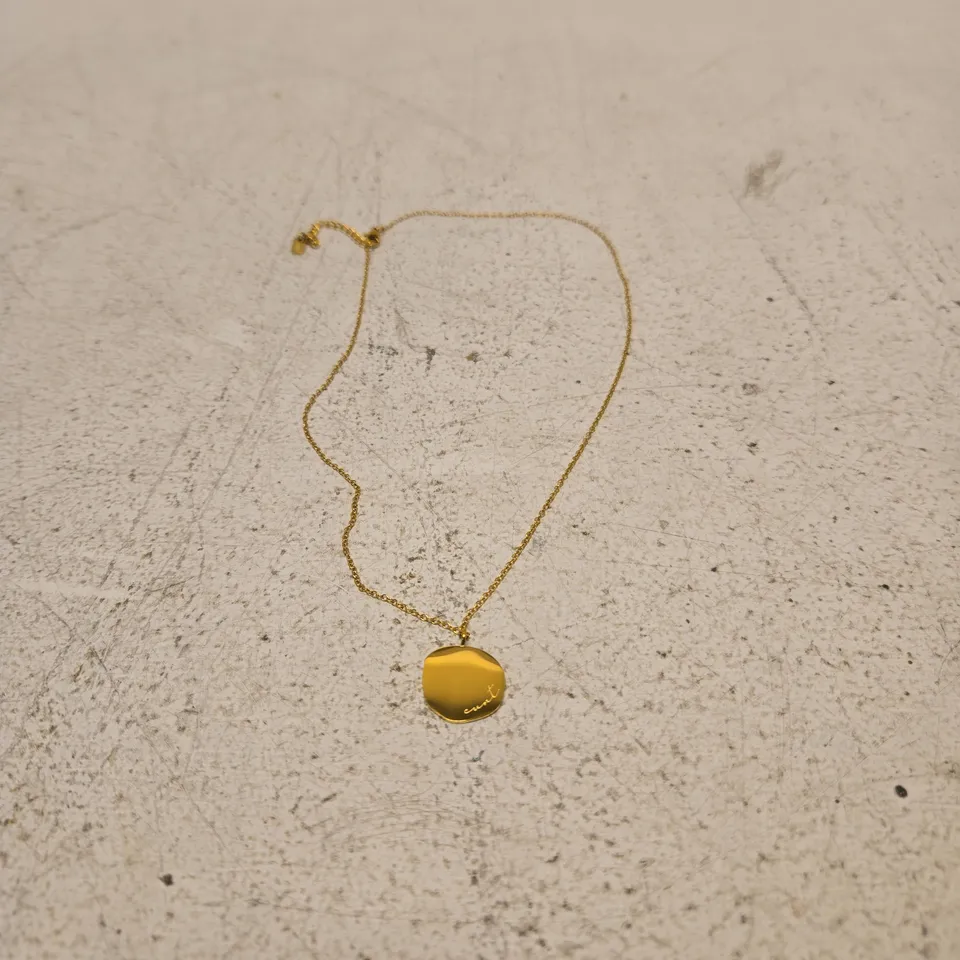 FRANKLY "CUNT" GOLD PLATED NECKLACE IN BOX