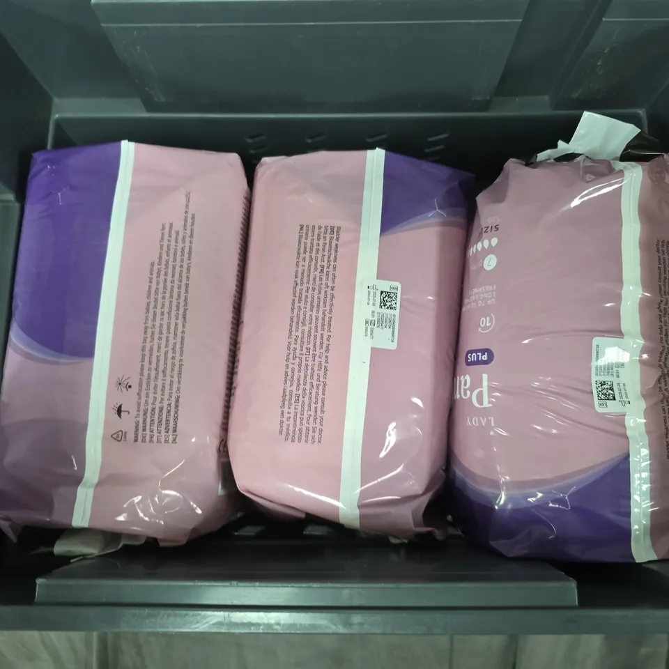 3X AMAZON BASIC CARE LADY PANTS PLUS SIZE L PACKS (7 IN PACK)