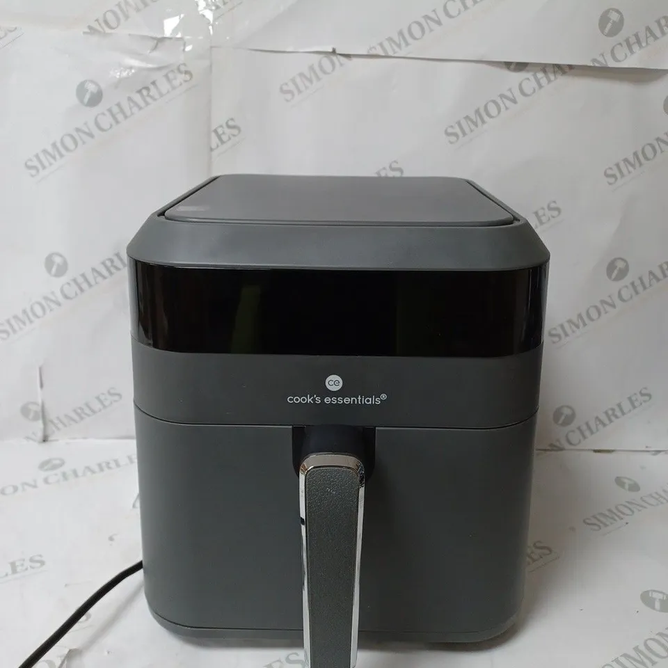 BOXED COOK'S ESSENTIALS 5.8L AIR FRYER, SLATE GREY