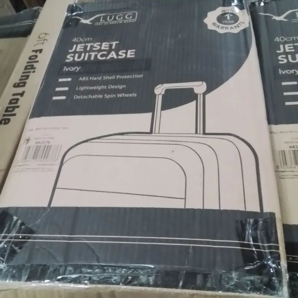 BOXED LUGG 40CM JETSET SUITCASE IVORY 