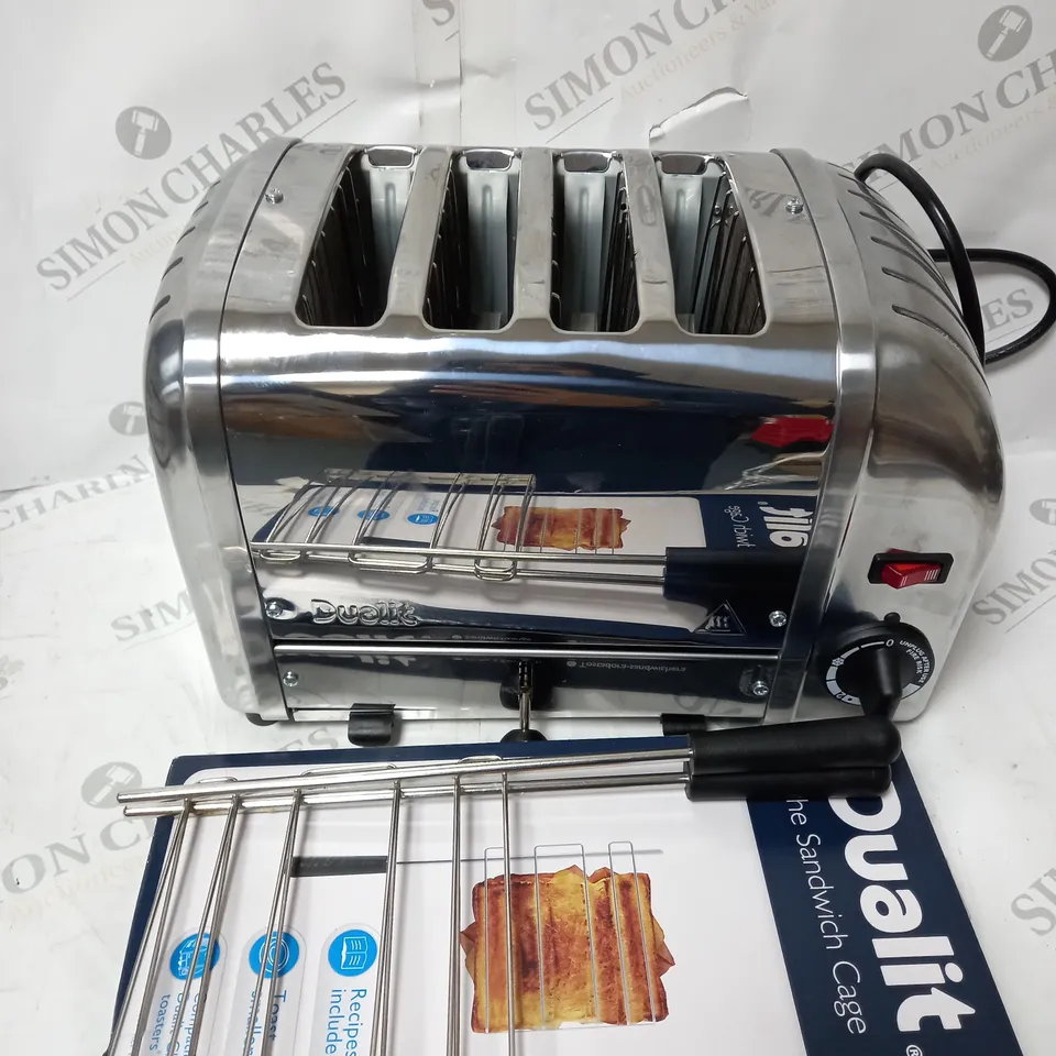 DUALIT TOASTER AND 2 SANDWHICH CAGES