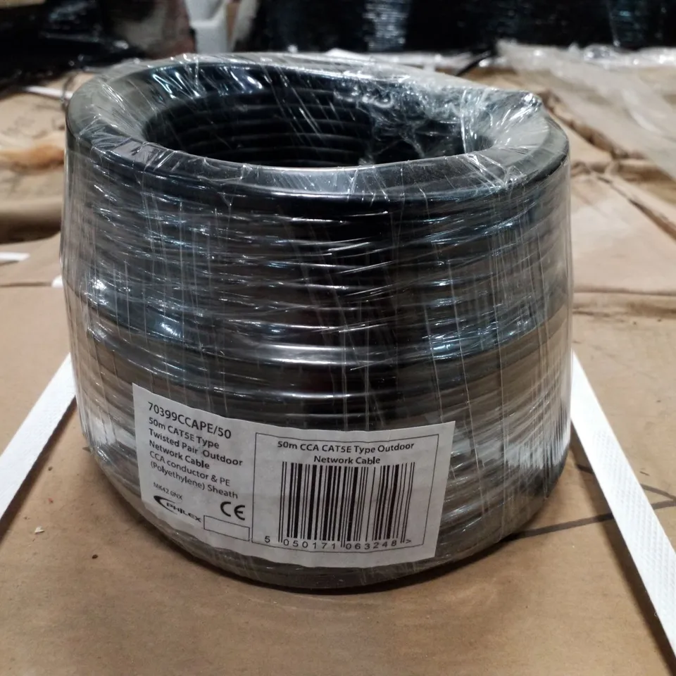 PALLET OF 20 BOXES EACH CONTAINING 8 50M CATSE TYPE TWISTED PAIR OUTDOOR NETWORK CABLES