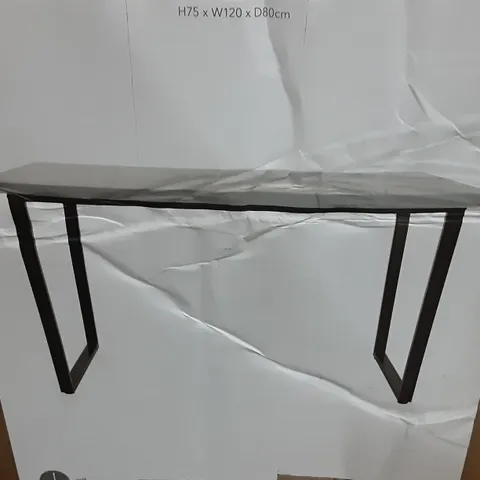 BOXED VIXEN RECTANGULAR DINING TABLE - H75 X W120 X D80 CM