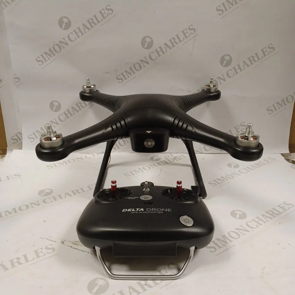 BOXED KAISER BASS DELTA DRONE GPS QUADCOPTER IN BLACK