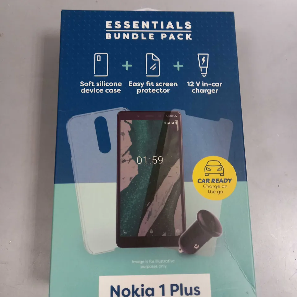 APPROXIMATELY 30 BRAND NEW BOXED ESSENTIAL BUNDLE PACKS FOR NOKIA 1 PLUS