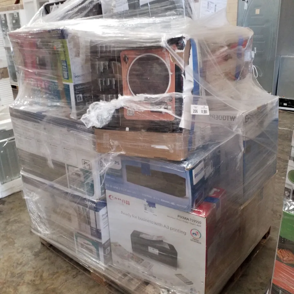 PALLET OF APPROXIMATELY 14 UNPROCESSED RAW RETURN HOUSEHOLD AND ELECTRICAL GOODS TO INCLUDE;