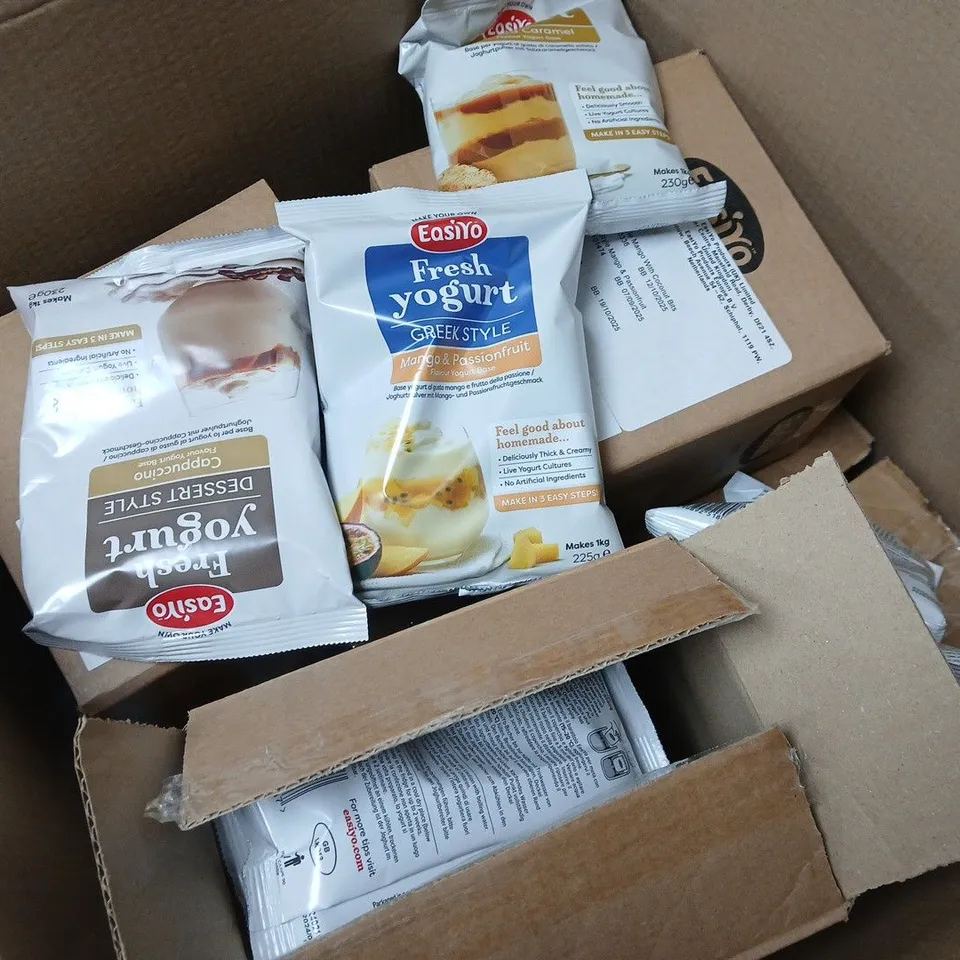 APPROXIMATELY 20 EASIYO YOGHURT SACHETS IN VARIOUS STYLES & FLAVOURS - COLLECTION ONLY