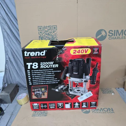 TREND T8 2200W ROUTER – 240V, BOXED