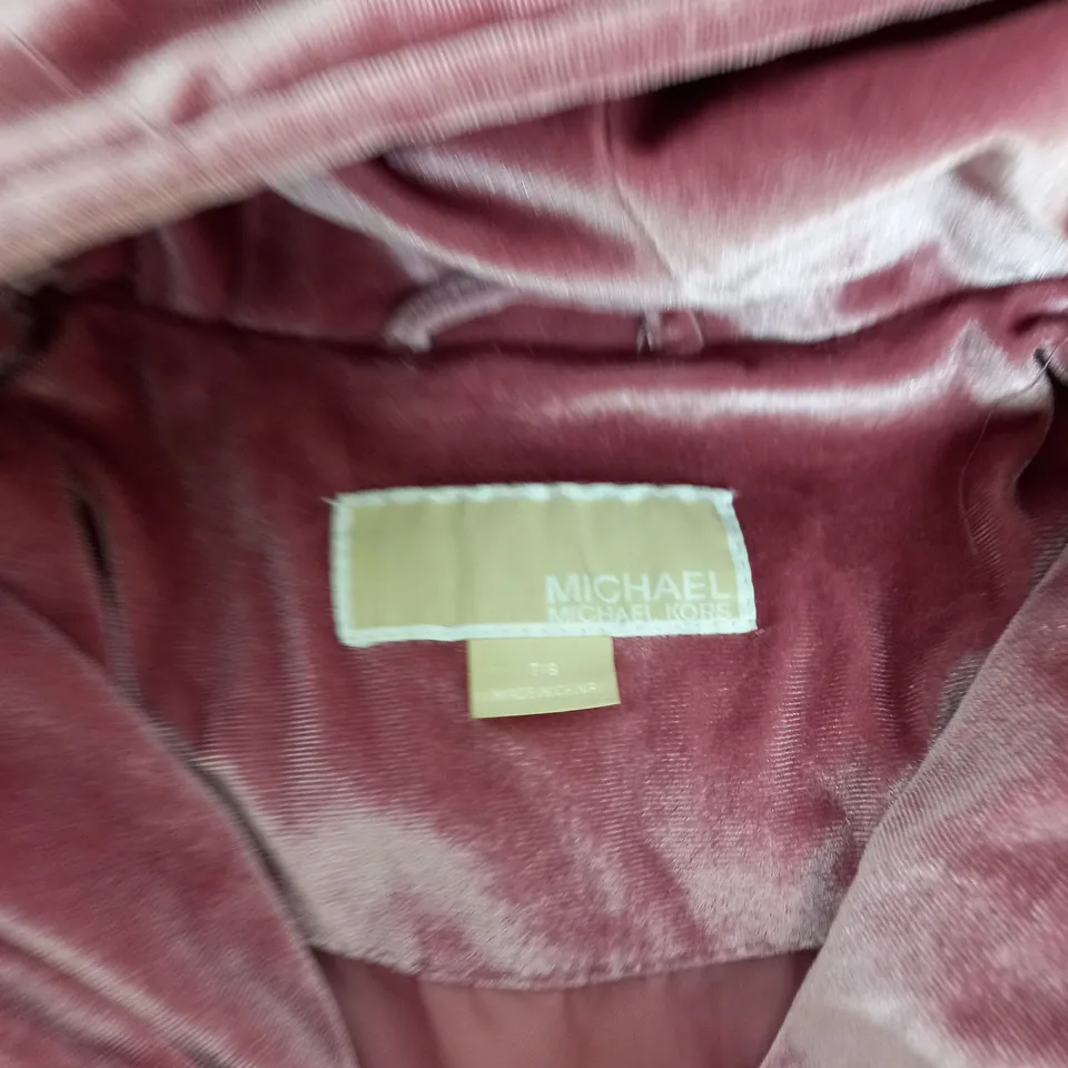 GIRLS MICHAEL KORS ZIPPED PADDED COAT SIZE 7-8 YEARS