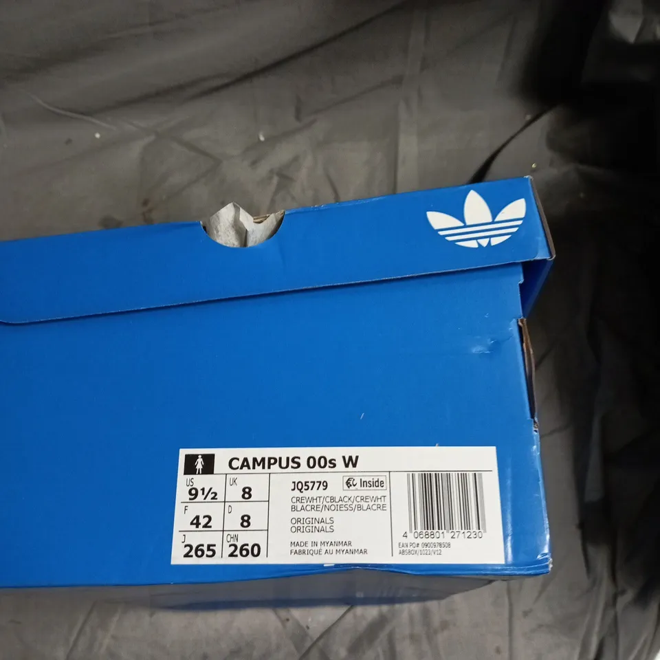 ADIDAS CAMPUS 00S W BLACK SUEDE TRAINERS UK 8