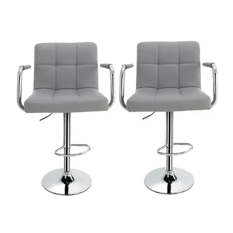 BOXED SWIVEL UPHOLSTERED ADJUSTABLE HEIGHT COUNTER STOOL WITH METAL FRAME 