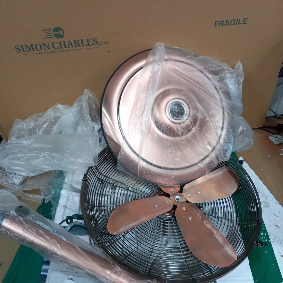 TOWER COPPERT METAL PEDESTAL FAN WITH 3 SPEEDS