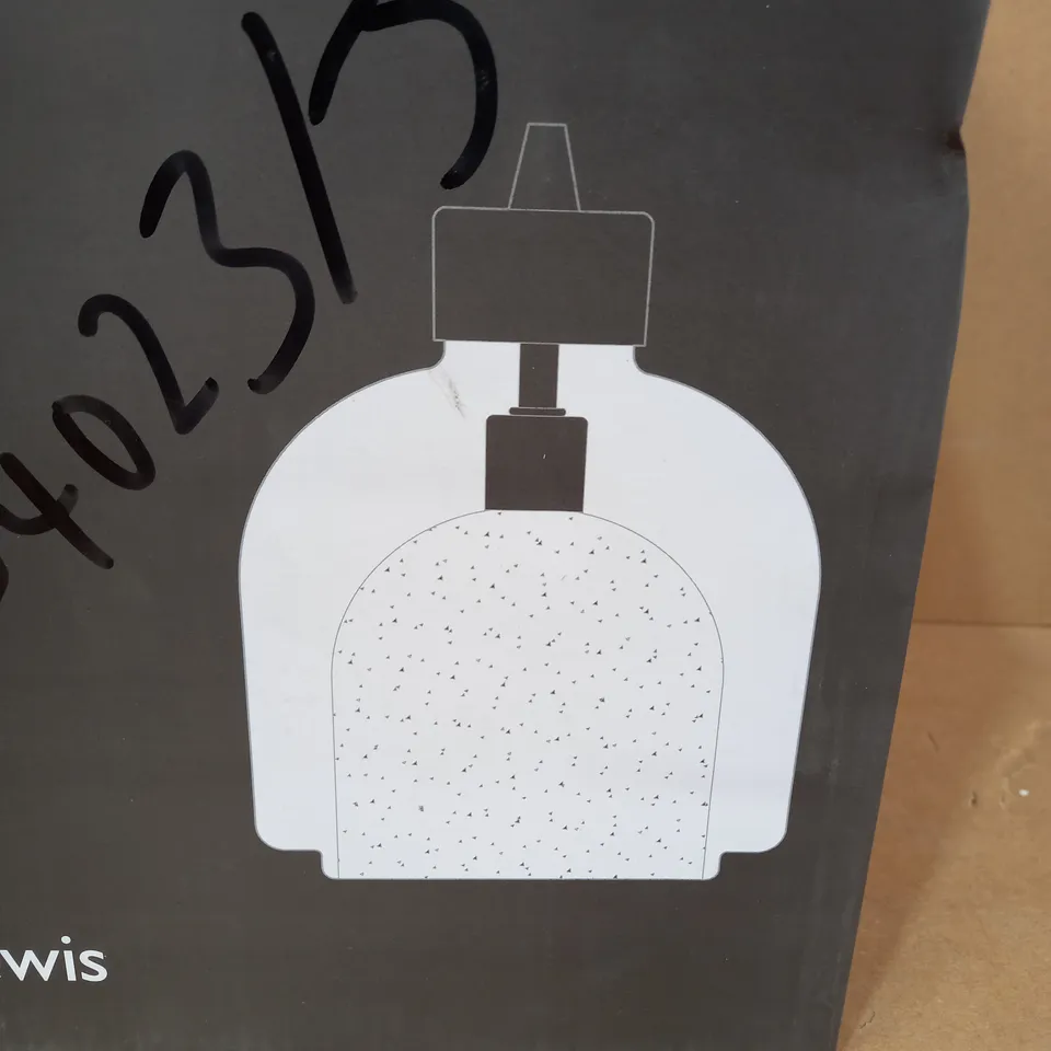 JOHN LEWIS AMBIENCE CHROME FINISH GLASS SHADE TABLE LAMP