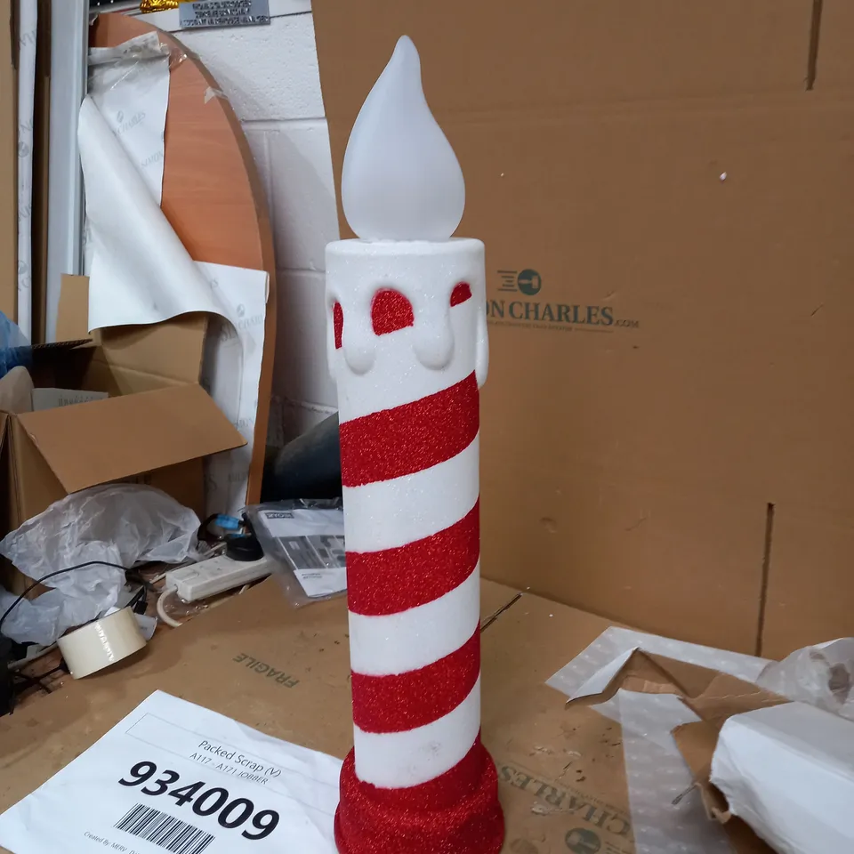 MR CHRISTMAS INDOOR/OUTDOOR 24" LIGHT UP CANDLE