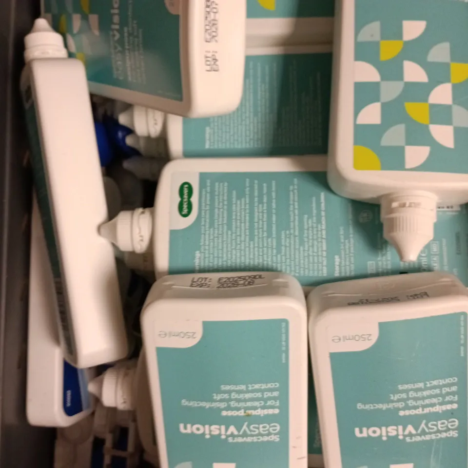 APPROXIMATELY 15 ASSORTED CONTACT LENS SOLUTION PRODUCTS - COLLECTION ONLY 