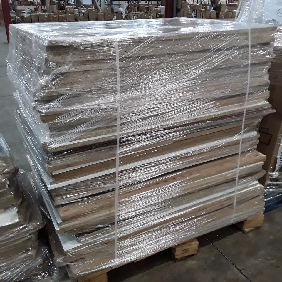 PALLET OF APPROXIMATELY 59 PARTICLE BOARDS