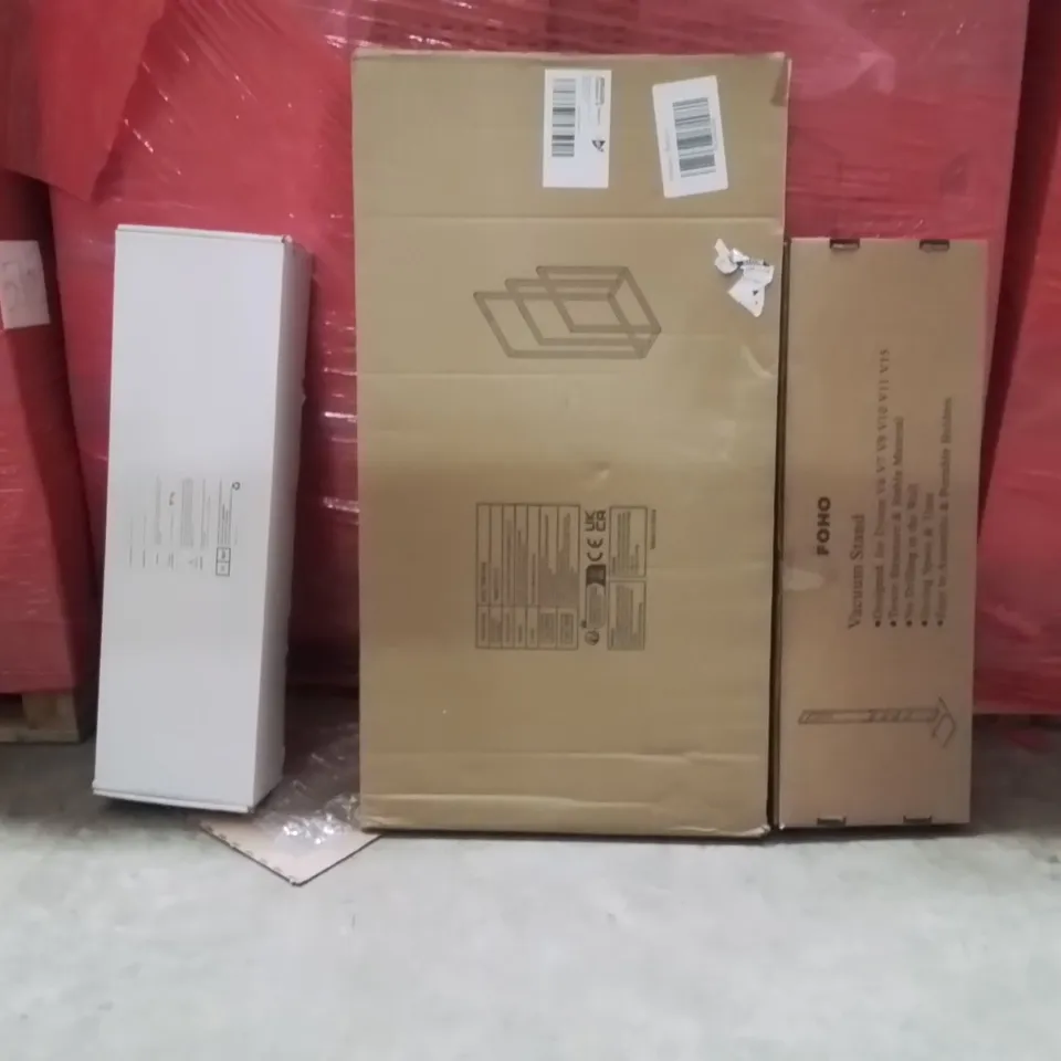 PALLET OF ASSORTED HOUSEHOLD GOODS AND PRODUCTS TO INCLUDE;METAL TOWEL RACK,VACUUM STAND,SHOWER MIXER WITH SET