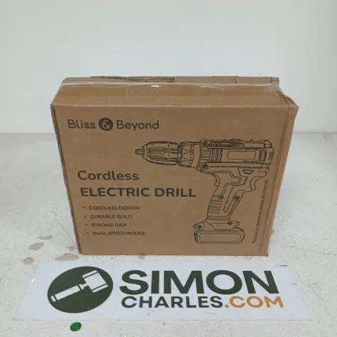 BOXED BLISS & BEYOND CORDLESS ELECTRIC DRILL