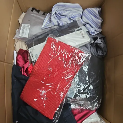 APPROXIMATELY 20 ASSORTED CLOTHING ITEMS IN VARIOUS SIZES, STYLES AND COLOURS
