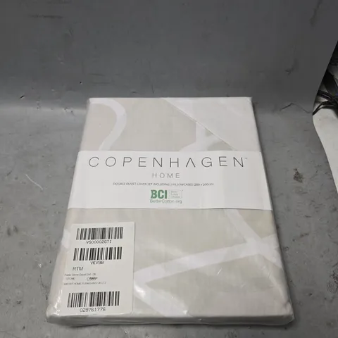COPENHAGEN HOME DOUBLE DUVET COVER SET 200CM X 200CM