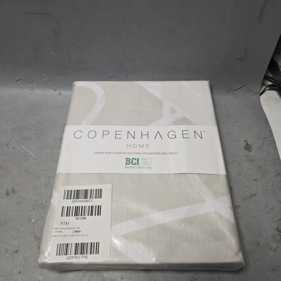 COPENHAGEN HOME DOUBLE DUVET COVER SET 200CM X 200CM