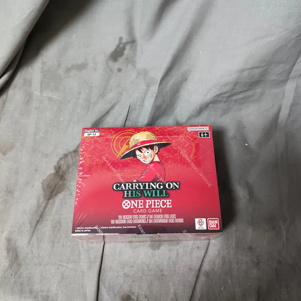 BANDAI NAMCO CARRYING ON HIS WILL ONE PIECE CARD GAME BOOSTER BOX