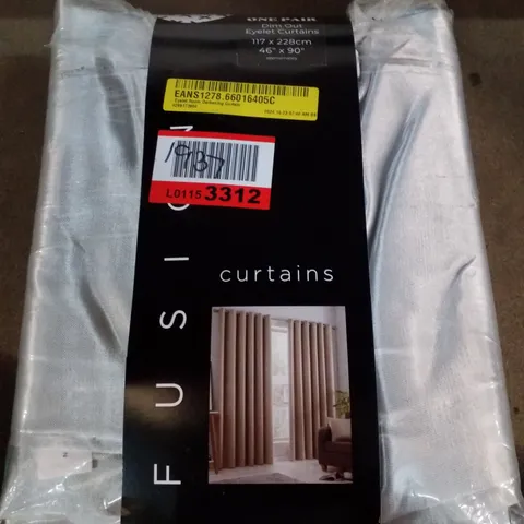 OUIDA EYELET ROOM DARKENING CURTAINS - 46" X 90"