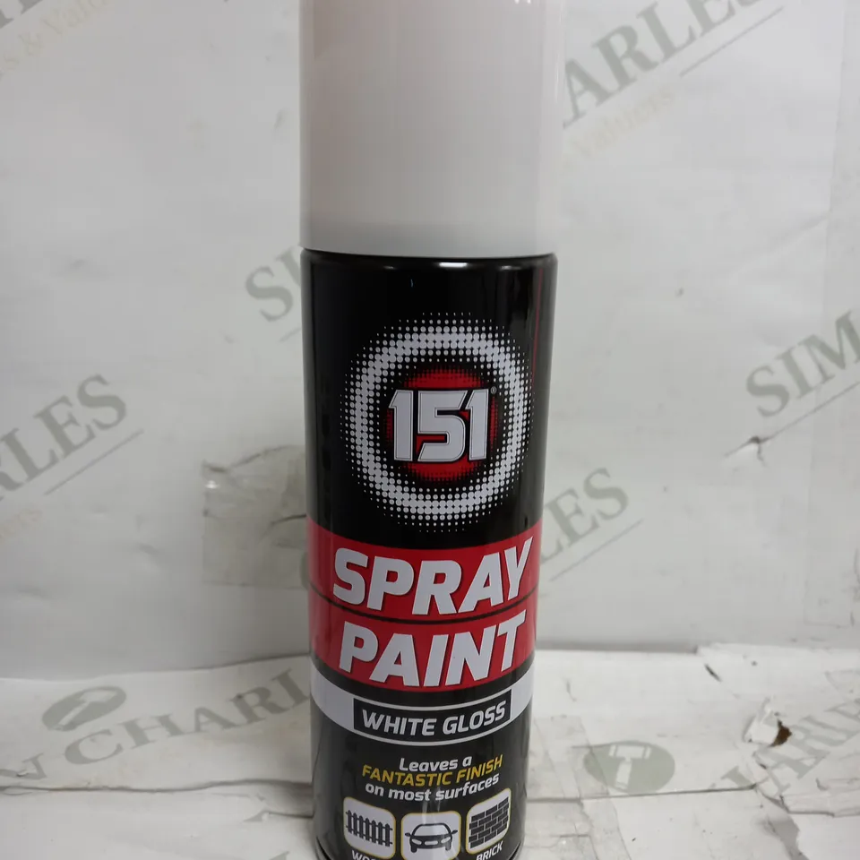 BOX OF 12 X 151 SPRAY PAINT WHITE GLOSS