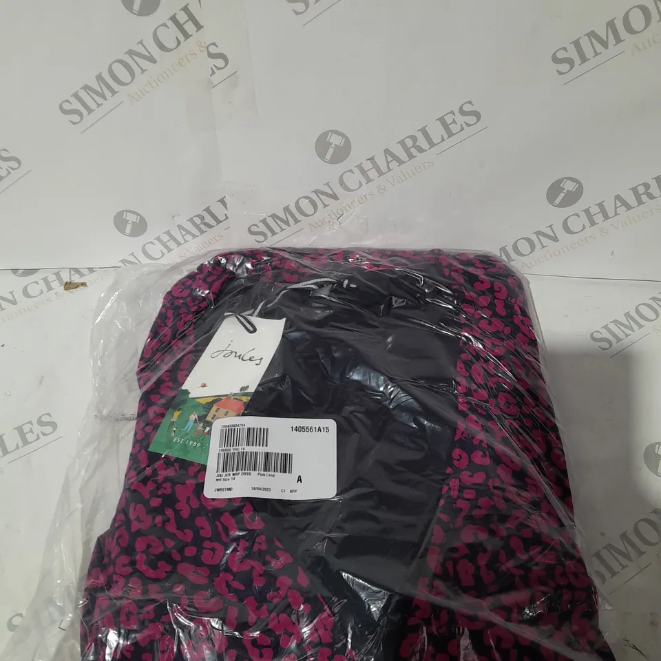 BAGGED JOULES JERSEY WRAP DRESS SIZE 14