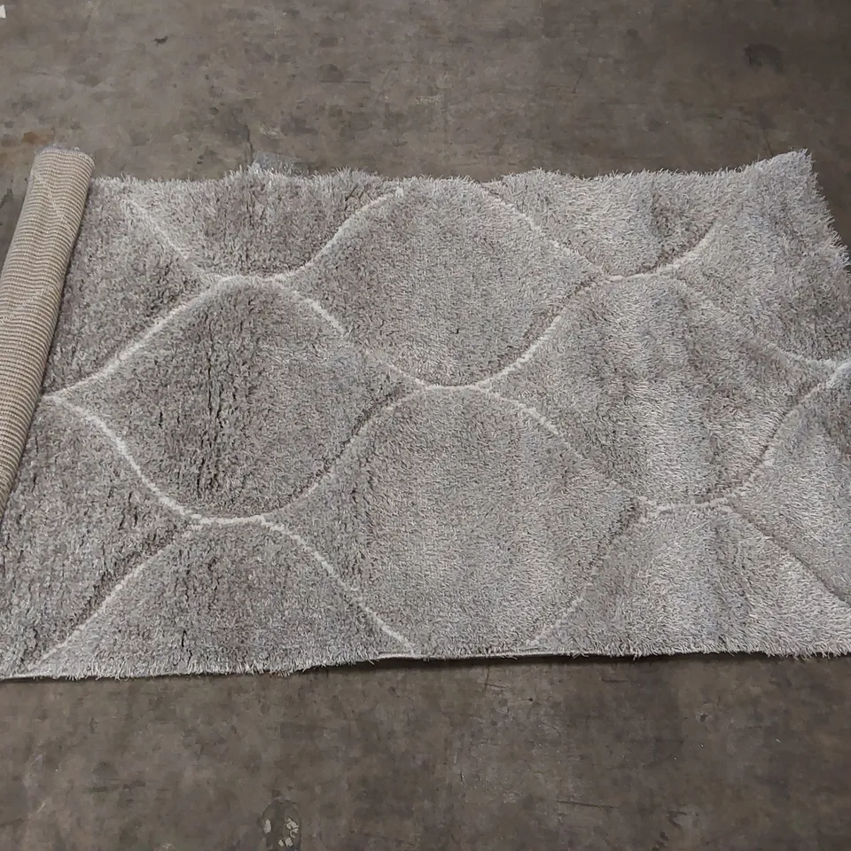 BRAND NEW PACO HOME PALMA 333 RUG IN GREY - 80 x 150cm