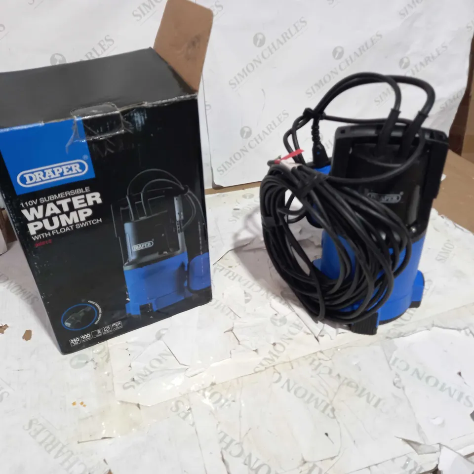 DRAPER 110V SUBMERSIBLE WATER PUMP WITH FLOAT SWITCH 
